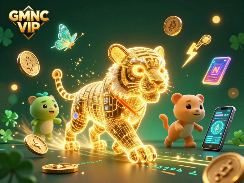 Experience GMNC VIP's gaming insights with vibrant, animated casino visuals.