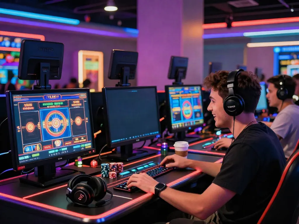 Experience online gaming excitement at https://tx88bet.vip/ with vibrant scenes of enthusiastic players and dynamic betting interfaces.