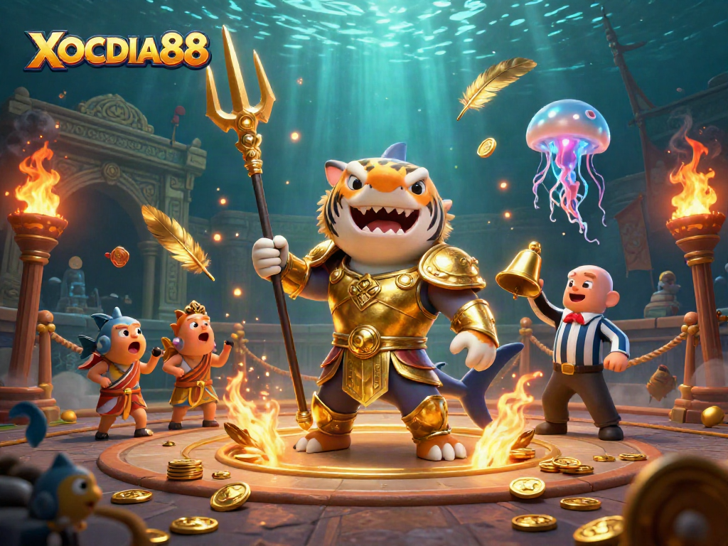 Engage with the vibrant action of XOCDIA88 in a 3D underwater casino adventure featuring dynamic gameplay.